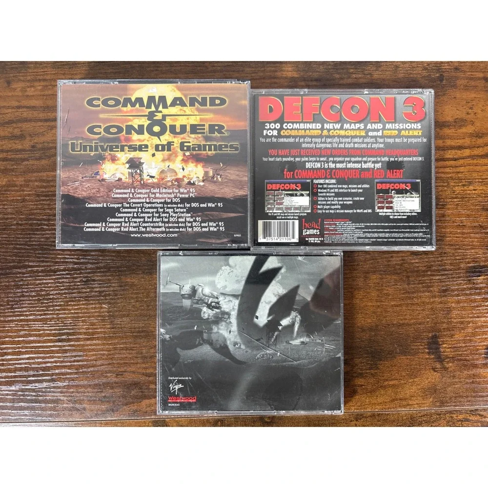 Command & Conquer PC Game Lot Red Alert Domination Pack Defcon 3 Westwood RTS